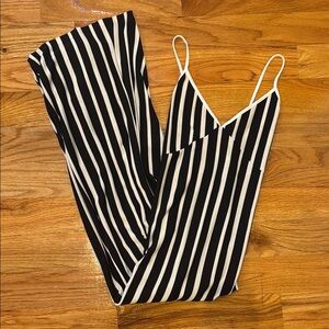 Black and White Striped Dress